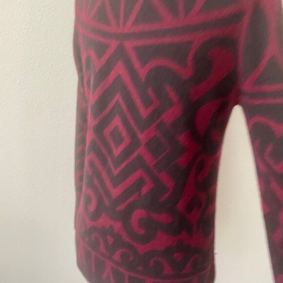 SOPHISTICATED CASHEMERE PULLOVER KNITTED SWEATER SYMETRIC GEOMETRIC PATTERN SZ S - Picture 4 of 16